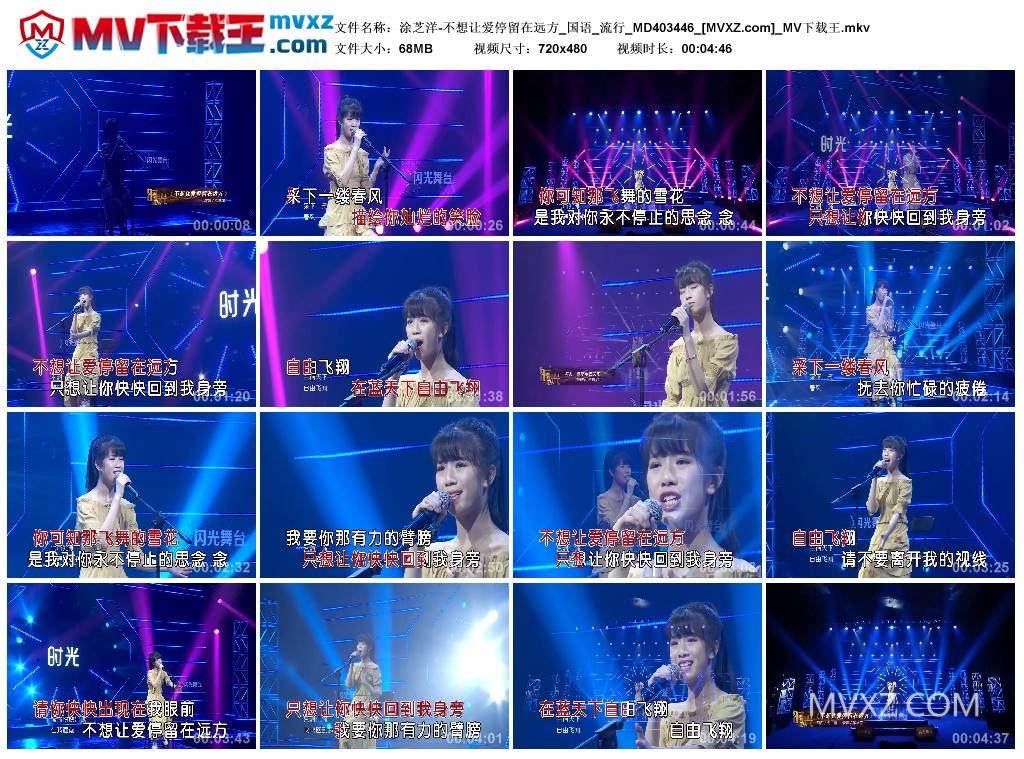 涂芝洋-不想让爱停留在远方_国语_流行_MD403446
